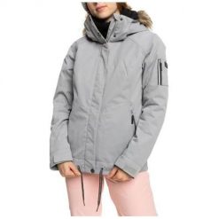 Kurtka uniwersalna damska Roxy Billie. Szare kurtki damskie Roxy, l, bez wzorów, z futra, z kapturem. Za 639.00 zł.
