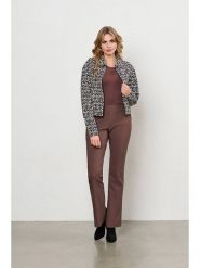 &Co Woman Spodnie "Pacey" w kolorze brązowym rozmiar: XL. Brązowe spodnie materiałowe damskie &Co Woman, bez wzorów, z materiału. Za 262.29 zł.