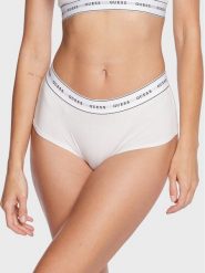 Guess Figi brazylijskie Carrie O97E03 KBBU1 Biały. Białe figi Guess, z aplikacjami, z bawełny. Za 59.99 zł.