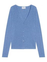 Perfect Cashmere Kaszmirowy kardigan "Paige" w kolorze błękitnym rozmiar: L. Niebieskie kardigany damskie Perfect Cashmere, l, bez wzorów, z kaszmiru. Za 353.27 zł.