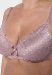 Ciemnoróżowy Koronkowy Biustonosz Full-Cup z Regulowanymi Ramiączkami Kristianna. Czerwone biustonosze Renee, bez wzorów, z koronki. Za 24.99 zł.