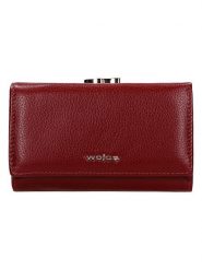Wojas Skórzany portfel w kolorze czerwonym - 14,5 x 8,5 x 3 cm rozmiar: onesize. Czerwone portfele damskie Wojas, bez wzorów, z materiału. Za 187.96 zł.