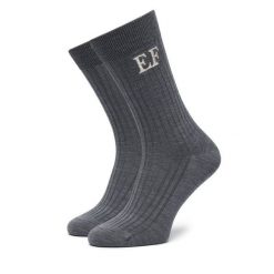 Skarpety długie Elisabetta Franchi. Szare skarpetki damskie Elisabetta Franchi, bez wzorów. Za 389.99 zł.