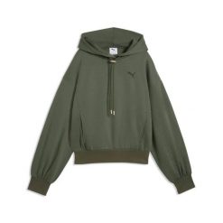 Bluza z kapturem z regulowanym sznurkiem damska Puma. Zielone bluzy damskie Puma, l, bez wzorów, z kapturem. Za 289.50 zł.