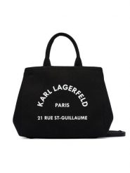 KARL LAGERFELD Torebka B2W50003 Czarny. Czarne kuferki damskie KARL LAGERFELD, z materiału, bez dodatków. Za 429.99 zł.