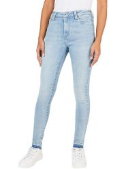 Pepe Jeans Dżinsy - Slim fit - w kolorze błękitnym rozmiar: W28. Niebieskie jeansy damskie Pepe Jeans, z podwyższonym stanem. Za 149.31 zł.