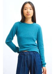 AUTHENTIC CASHMERE Kaszmirowy sweter "Bella" w kolorze niebieskim rozmiar: L. Niebieskie swetry klasyczne damskie AUTHENTIC CASHMERE, l, z kaszmiru, bez kołnierzyka. Za 459.04 zł.