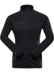 Alpine Pro Kurtka polarowa "Onneca 3" w kolorze czarnym rozmiar: XL. Czarne kurtki damskie Alpine Pro, xl, bez wzorów, z materiału, bez kaptura. Za 189.74 zł.