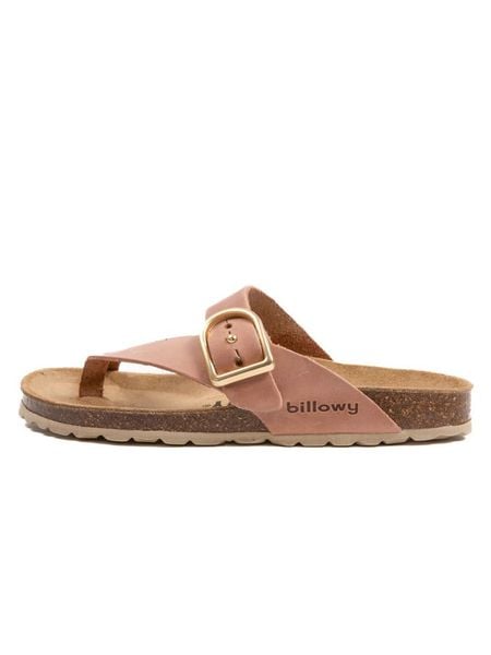 Billowy Skórzane japonki w kolorze różowym rozmiar: 36. Różowe klapki damskie Billowy, bez wzorów, z otwartym noskiem, bez obcasa, bez zapięcia. Za 105.14 zł.