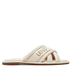 Klapki Liu Jo. Klapki damskie Liu Jo, bez wzorów, bez obcasa, bez zapięcia. Za 429.99 zł.