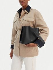 GINO ROSSI Torebka C-LX10291 Czarny. Czarne torebki klasyczne damskie Gino Rossi, z materiału, bez dodatków. Za 279.99 zł.