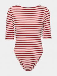 Pieces Body Miral 17150076 Biały Regular Fit. Białe body i gorsety Pieces, bez wzorów, z bawełny. Za 129.99 zł.
