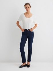 MAVI Dżinsy "Kendra" - Slim fit - w kolorze granatowym rozmiar: W34/L38. Niebieskie jeansy damskie Mavi, z podwyższonym stanem. Za 174.95 zł.
