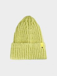 4F Czapka beanie damska - khaki S. Brązowe czapki damskie 4F, na zimę, bez wzorów, z dzianiny. W wyprzedaży za 29.99 zł.