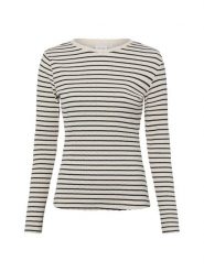 Vila Damska koszula z długim rękawem - VIAmeline Kobiety Bawełna beżowy|czarny w paski, S. Brązowe koszule damskie Vila, s, bez wzorów, z bawełny, klasyczne, bez kołnierzyka, bez ramiączek. Za 149.95 zł.