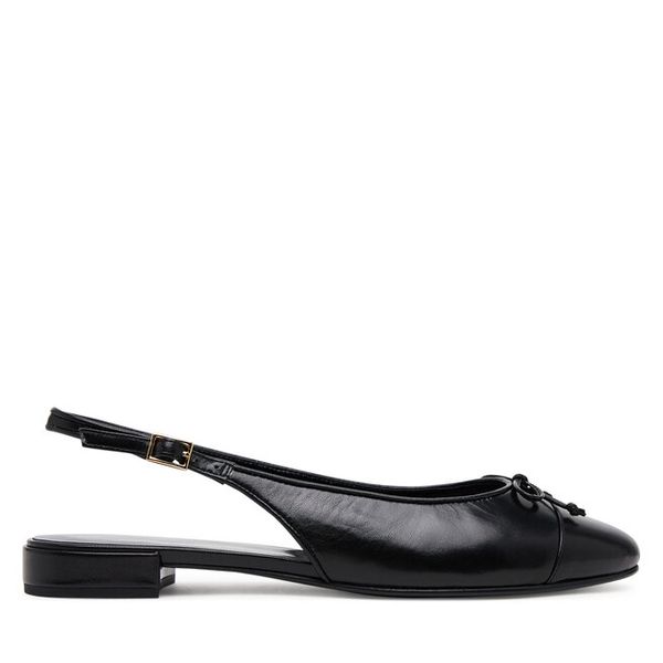 Baleriny Tory Burch. Czarne balerinki damskie Tory Burch, bez wzorów. Za 762.99 zł.