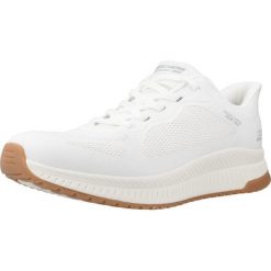 Buty SKECHERS BOBS SQUAD 4 STAPLE LOOK Biały. Białe obuwie sportowe casual damskie Skechers, trekkingowe, Skechers Sport. Za 368.99 zł.