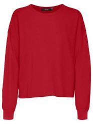 Vero Moda Sweter w kolorze czerwonym rozmiar: M. Czerwone swetry klasyczne damskie Vero Moda, m, ze splotem, bez kołnierzyka. Za 70.45 zł.
