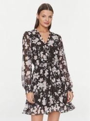 Guess Sukienka codzienna Vanessa W4GK42 WDW82 Czarny Regular Fit. Czarne sukienki damskie Guess, z aplikacjami, z syntetyku, bez ramiączek. Za 329.99 zł.