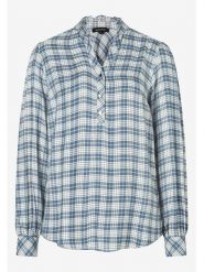 More & More Bluzka w kolorze niebiesko-białym rozmiar: 42. Białe bluzki damskie More & More, s, bez wzorów, z wiskozy, klasyczne, bez kołnierzyka, bez ramiączek. Za 82.99 zł.