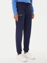 Kappa Spodnie dresowe Festa 331M34W Granatowy Regular Fit. Niebieskie spodnie dresowe damskie Kappa, l, bez wzorów, z bawełny. Za 129.99 zł.