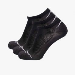 Skarpetki sportowe Bamboo Ankle Socks 3-pack Swedemount szybkoschnące. Czarne skarpetki damskie SWEDEMOUNT, bez wzorów, z materiału. Za 59.99 zł.
