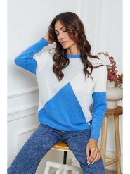 So Cachemire Sweter "Lanos" w kolorze szaro-kremowo-niebieskim rozmiar: S. Niebieskie swetry klasyczne damskie So Cachemire, s, z kaszmiru, bez kołnierzyka. Za 262.29 zł.