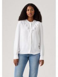 Levi's Bluzka w kolorze białym rozmiar: M. Białe bluzki damskie Levi's, m, bez wzorów, z bawełny, bez kołnierzyka, bez ramiączek. Za 130.50 zł.