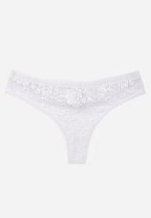 Szare Majtki Stringi z Bawełną Ozdobione Koronką Thelanthe. Szare stringi Born2be, z aplikacjami, z bawełny. Za 7.99 zł.