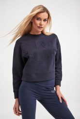Bluza damska EMPORIO ARMANI. Bluzy damskie Emporio Armani, l, bez wzorów, bez kaptura. W wyprzedaży za 428.77 zł.