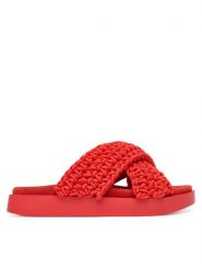 Inuikii Klapki Woven 1004.003.0062 Czerwony. Czerwone klapki damskie Inuikii, bez wzorów, z materiału, bez obcasa, bez zapięcia. Za 859.99 zł.