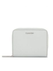 Calvin Klein Portfel Ck Must K60K611937 Szary. Szare portfele damskie Calvin Klein, bez wzorów, ze skóry. Za 199.99 zł.