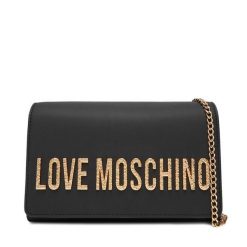 Torebka LOVE MOSCHINO. Czarne torebki wieczorowe damskie Love Moschino, bez wzorów, bez dodatków. Za 509.99 zł.