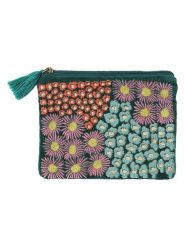 Overbeck and Friends Kosmetycznka "Zahra" w kolorze zielonym ze wzorem - 21 x 15 cm rozmiar: onesize. Zielone kosmetyczki damskie Overbeck and Friends, bez wzorów, z materiału. Za 66.00 zł.