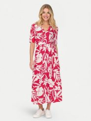 JDY Sukienka koszulowa Star 15320702 Różowy Regular Fit. Czerwone sukienki damskie JDY, bez wzorów, z wiskozy, retro, bez ramiączek. Za 139.99 zł.