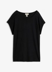 T-shirt z drabinkową koronką. Białe t-shirty damskie bonprix, bez wzorów, z koronki, bez kołnierzyka. Za 69.99 zł.
