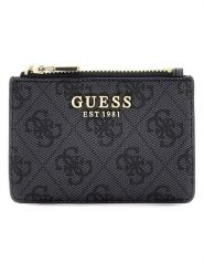 Guess Etui w kolorze antracytowym na karty - 11 x 7,5 x 1 cm rozmiar: onesize. Czarne portfele damskie Guess, z aplikacjami. Za 144.95 zł.