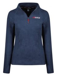 Maison Montaigne Bluza polarowa "Tumai" w kolorze granatowym rozmiar: XL. Niebieskie bluzy damskie Maison Montaigne, xl, bez wzorów, z polaru, bez kaptura. Za 60.73 zł.