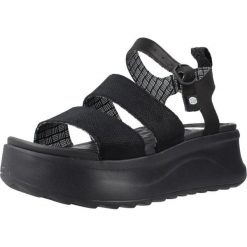 Sandały HEY DUDE DELRAY BUCKLE CLASSIC Czarny. Czarne sandały damskie Hey dude, bez wzorów, z materiału, bez obcasa, bez zapięcia. Za 219.00 zł.