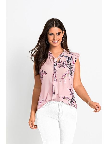 WITT WEIDEN Bluzka w kolorze jasnoróżowym rozmiar: 50. Różowe bluzki damskie WITT WEIDEN, bez wzorów, bez kołnierzyka, bez ramiączek. Za 48.39 zł.