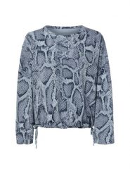 Marc Cain Bluza Kobiety niebieski, 40. Niebieskie bluzy damskie Marc Cain, bez wzorów, bez kaptura. Za 999.95 zł.