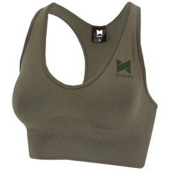 Top sportowy damski Xtreme Sportswear. Zielone biustonosze sportowe damskie XTREME SOCKSWEAR, bez wzorów, z elastanu. Za 138.99 zł.