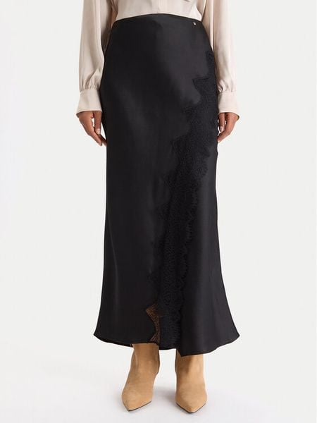 BOSS Spódnica maxi C_Vlace 50548389 Czarny Slim Fit. Czarne spódnice damskie Boss, bez wzorów, z syntetyku, maxi. Za 339.99 zł.