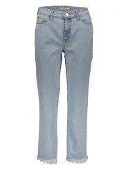 Guess Jeans Dżinsy - Mom fit - w kolorze błękitnym rozmiar: W24. Niebieskie jeansy damskie Guess Jeans, z podwyższonym stanem. Za 83.42 zł.