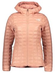 The North Face Kurtka pikowana w kolorze łososiowym rozmiar: XL. Pomarańczowe kurtki damskie The North Face, xl, bez wzorów, bez kaptura. Za 420.68 zł.