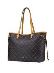Puccini Shopper bag w kolorze granatowym - 45 x 28 x 16 cm rozmiar: onesize. Niebieskie shopper bag Puccini, bez wzorów, z materiału, na ramię, bez dodatków. Za 215.21 zł.