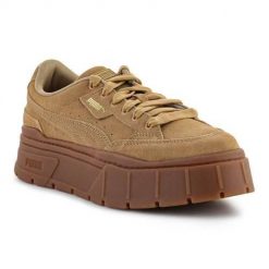Buty do chodzenia damskie Puma Mayze Stack Suede. Brązowe obuwie sportowe damskie Puma, z materiału, bez zapięcia, trekkingowe. Za 589.00 zł.