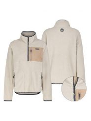 Sublevel Bluza polarowa w kolorze beżowym rozmiar: XL. Brązowe bluzy damskie Sublevel, xl, bez wzorów, z polaru, bez kaptura. Za 156.98 zł.