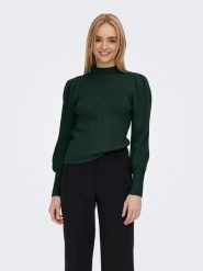 ONLY Sweter w kolorze ciemnozielonym rozmiar: L. Zielone swetry klasyczne damskie Only, l, bez kołnierzyka. Za 118.84 zł.
