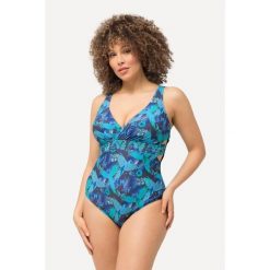 Damski Kostium kąpielowy papugi miękkie miseczki. Zielone stroje jednoczęściowe Ulla Popken, bez wzorów, z elastanu. Za 294.99 zł.